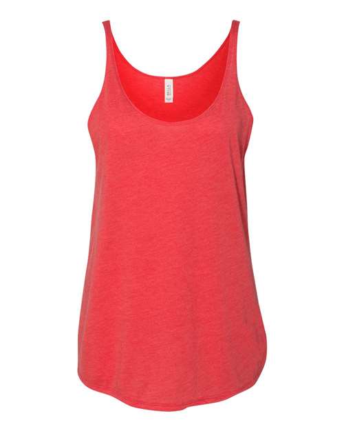Women's Slouchy Tank - Red Triblend Front