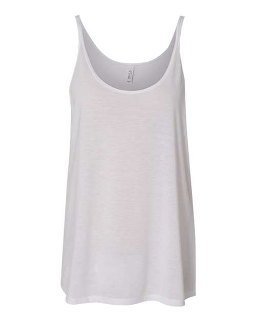 Women's Slouchy Tank - White Front