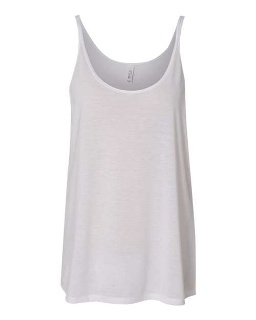 BELLA + CANVAS Women's Slouchy Tank - White Front