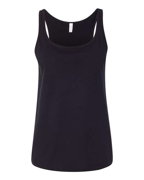 Women’s Relaxed Jersey Tank - Black Front