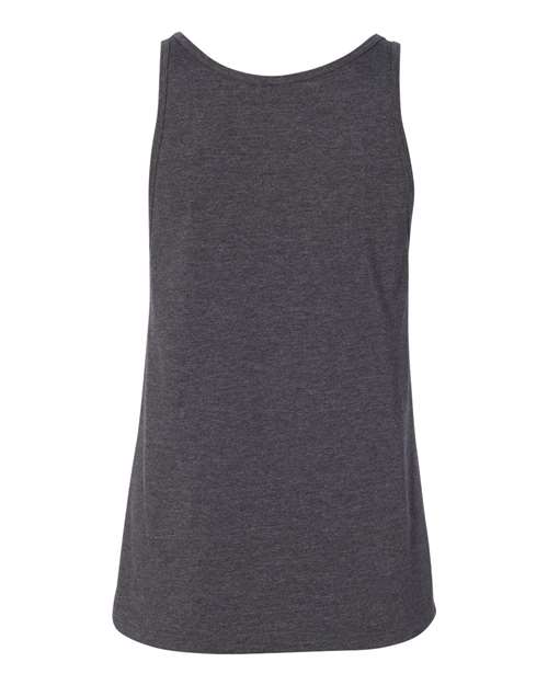 Women’s Relaxed Jersey Tank - Dark Grey Heather Back