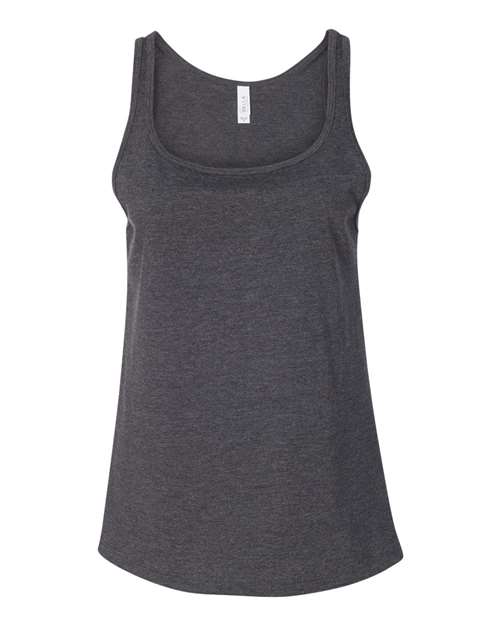 Women’s Relaxed Jersey Tank - Dark Grey Heather Front