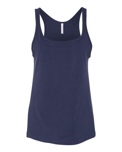 Women’s Relaxed Jersey Tank - Navy Front