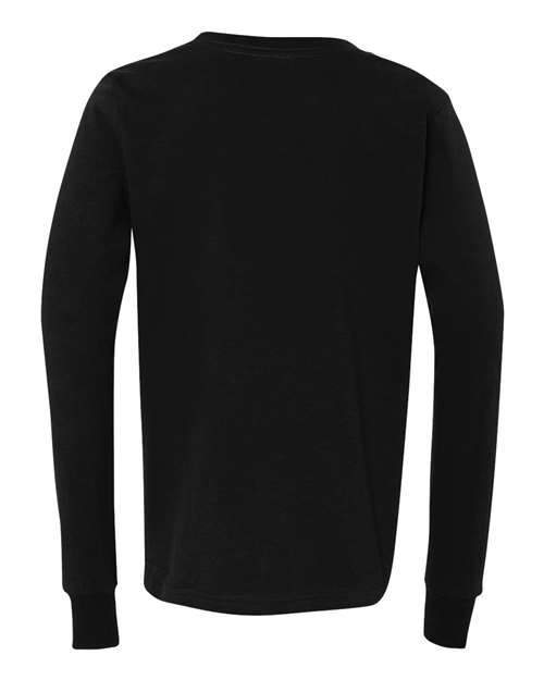 Youth Jersey Long Sleeve Tee - Black Back