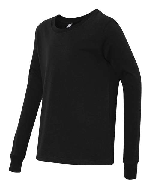 BELLA + CANVAS Youth Jersey Long Sleeve Tee - Side