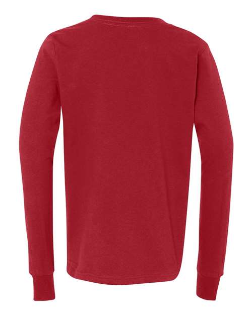 Youth Jersey Long Sleeve Tee - Red Back