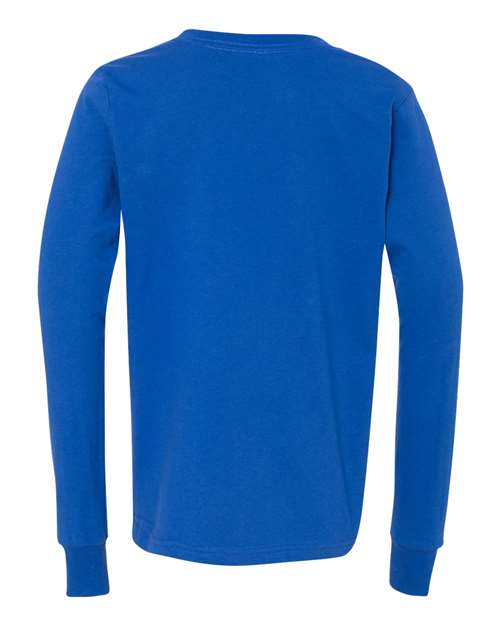 Youth Jersey Long Sleeve Tee - True Royal Back