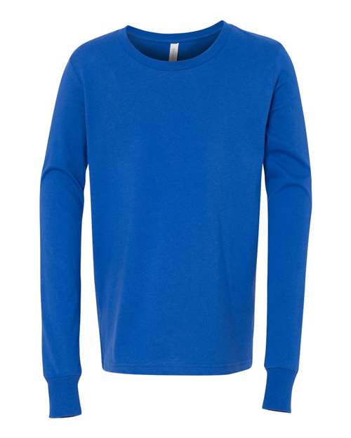 Youth Jersey Long Sleeve Tee - True Royal Front