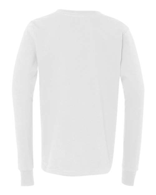 Youth Jersey Long Sleeve Tee - White Back
