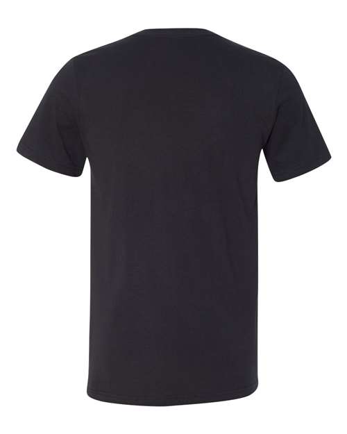 Unisex Jersey V-Neck Tee - Vintage Black Back
