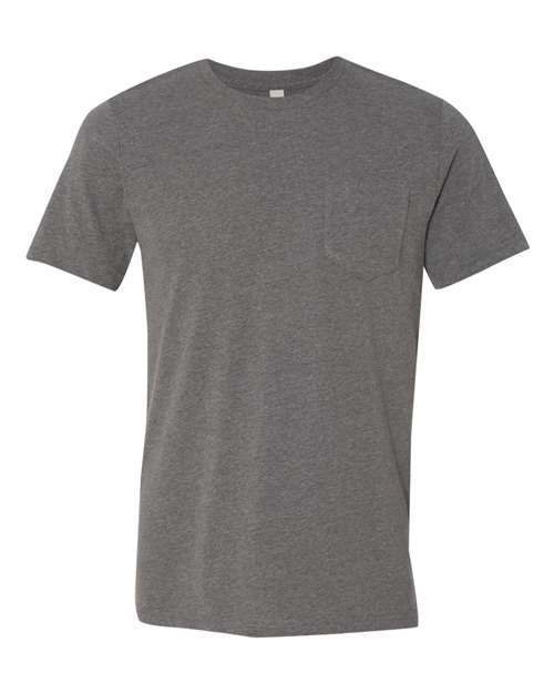 Men's Jersey Pocket Tee - Deep Heather Front