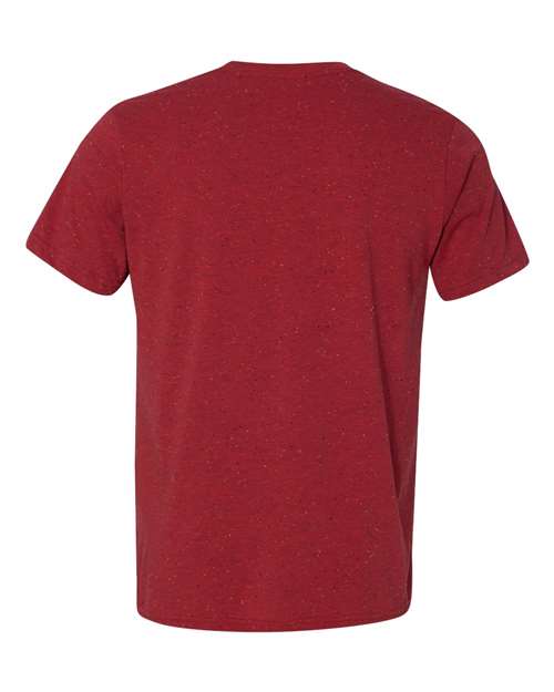 Unisex Texture Tee - Red Speckled Back