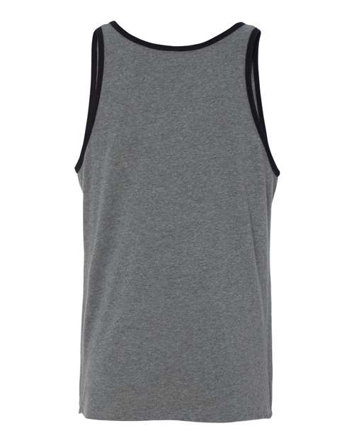 Jersey Tank - Deep Heather/ Black Back