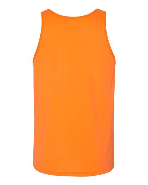 Jersey Tank - Neon Orange Back