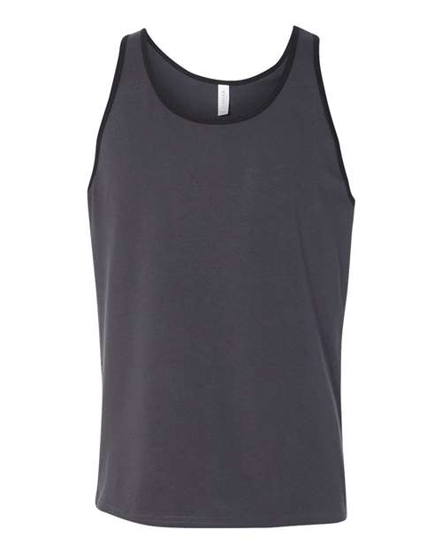 Jersey Tank - Dark Grey/ Black Front