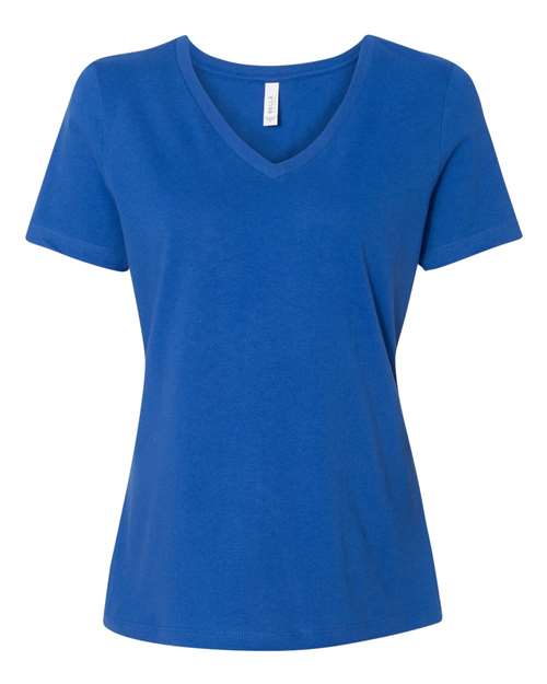 Women’s Relaxed Jersey V-Neck Tee - True Royal Front