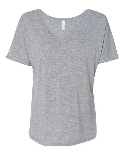 Women’s Slouchy V-Neck Tee - Athletic Heather Front