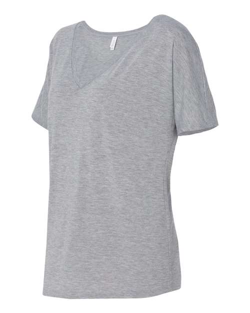BELLA + CANVAS Women’s Slouchy V-Neck Tee - Side