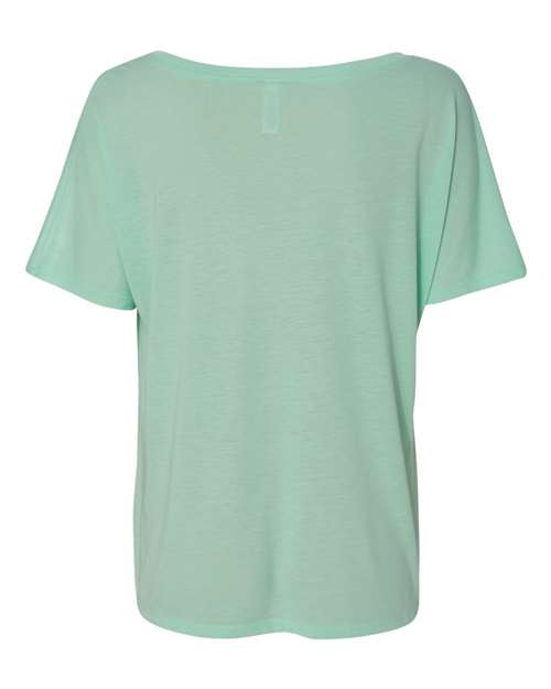Women’s Slouchy V-Neck Tee - Mint Back