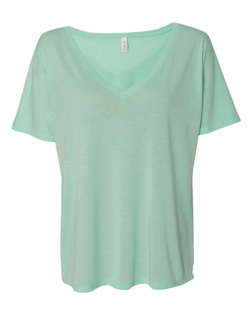 Women’s Slouchy V-Neck Tee - Mint Front