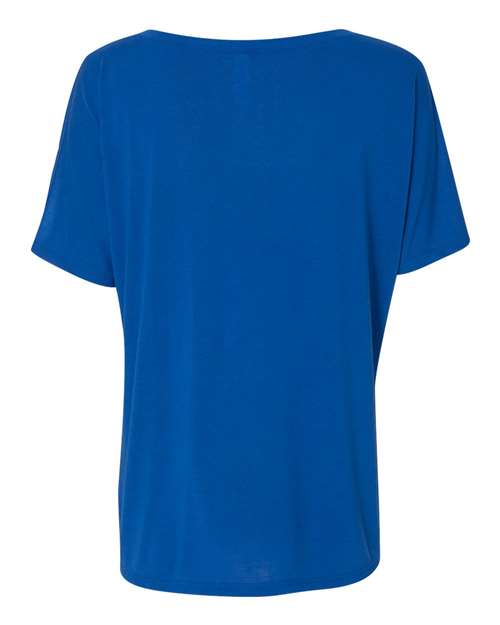 Women’s Slouchy V-Neck Tee - True Royal Back