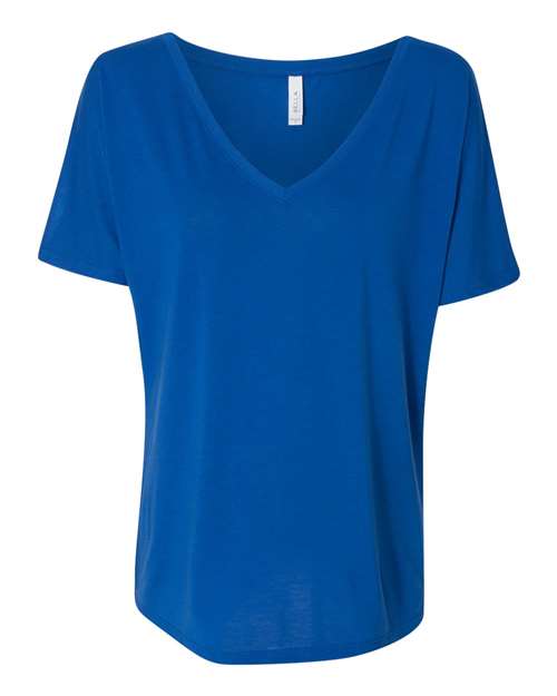 Women’s Slouchy V-Neck Tee - True Royal Front