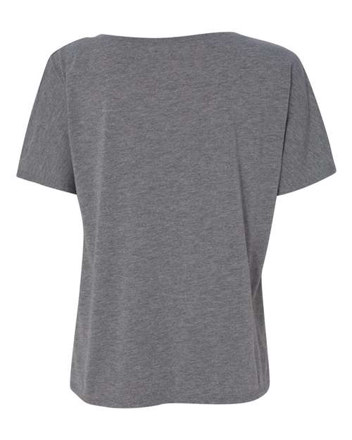 Women’s Slouchy V-Neck Tee - Grey Triblend Back