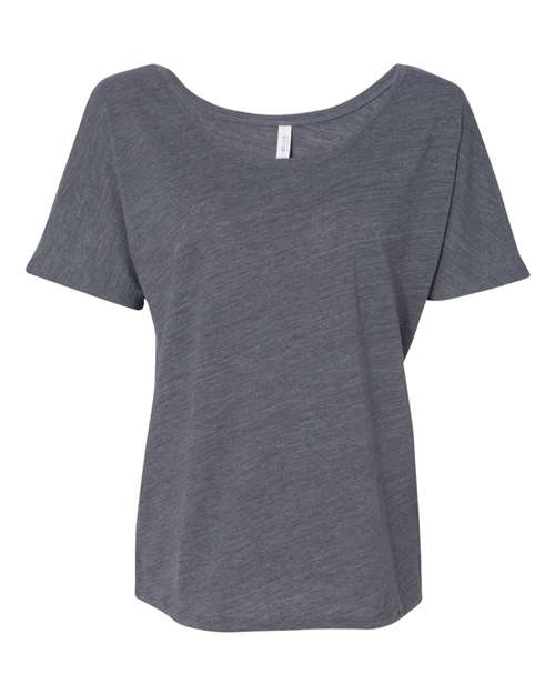 Women’s Slouchy Tee - Asphalt Slub Front