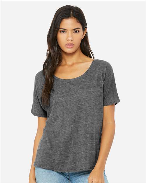 BELLA + CANVAS Women’s Slouchy Tee - Model Front