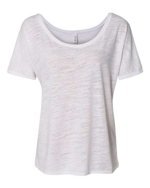 Women’s Slouchy Tee - White Slub Front