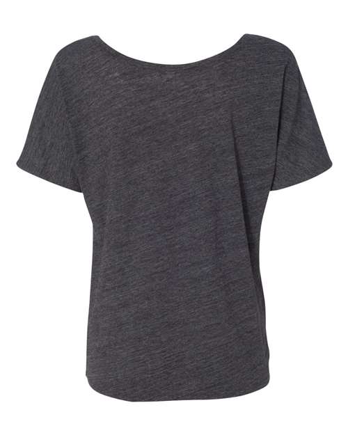 Women’s Slouchy Tee - Charcoal Black Slub Back