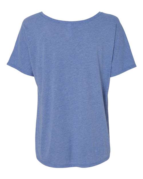 Women’s Slouchy Tee - Blue Triblend Back