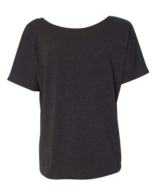Women’s Slouchy Tee - Charcoal Black Triblend Back