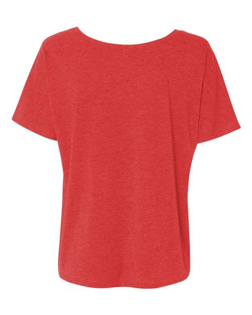 Women’s Slouchy Tee - Red Triblend Back