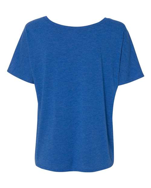 Women’s Slouchy Tee - True Royal Triblend Back