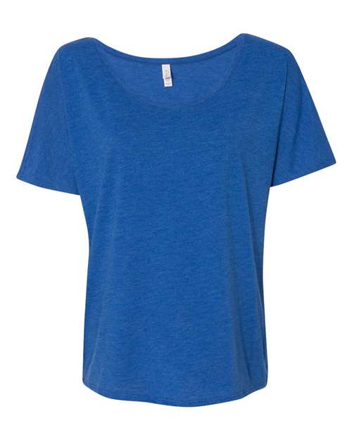Women’s Slouchy Tee - True Royal Triblend Front
