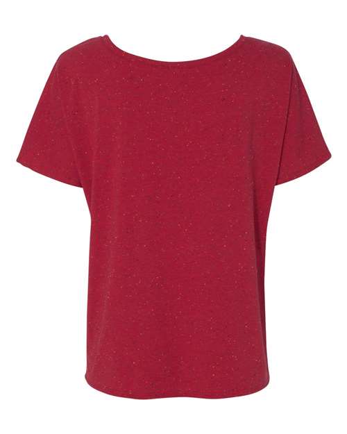 Women’s Slouchy Tee - Red Speckled Back