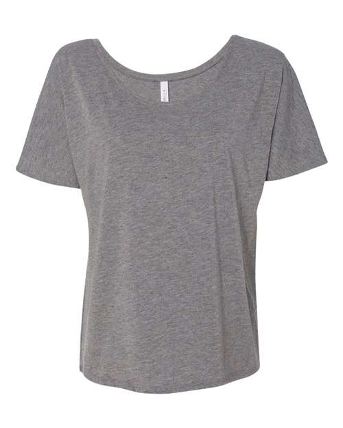 Women’s Slouchy Tee - Deep Heather Speckled Front
