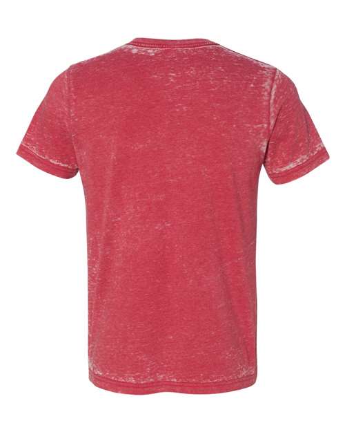 Unisex Texture Tee - Red Acid Wash Back
