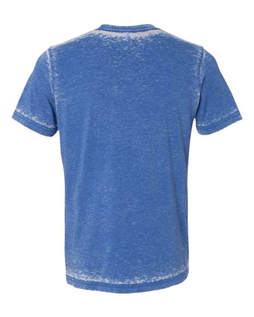 Unisex Texture Tee - True Royal Acid Wash Back