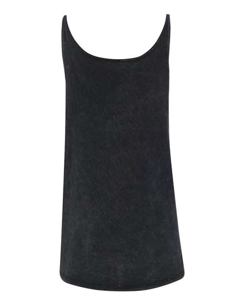 Women's Slouchy Tank - Black Mineral Wash Back