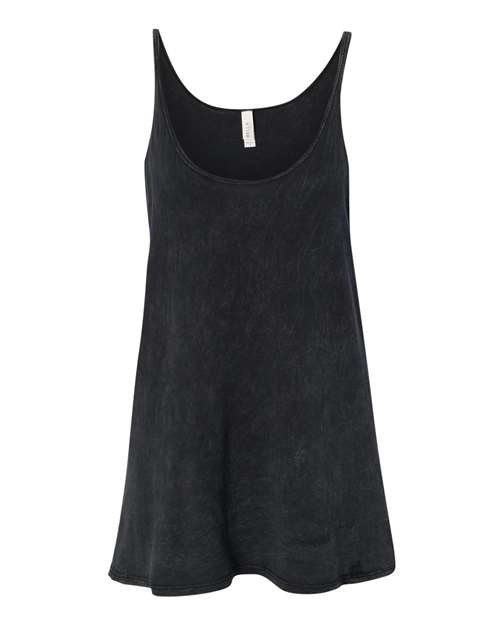 Women's Slouchy Tank - Black Mineral Wash Front