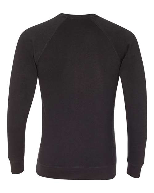 Unisex Special Blend Raglan Crewneck Sweatshirt - Black Back