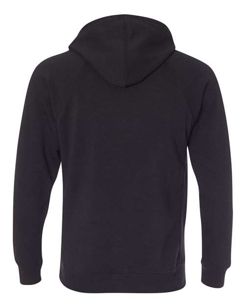Unisex Special Blend Raglan Hooded Sweatshirt - Black Back