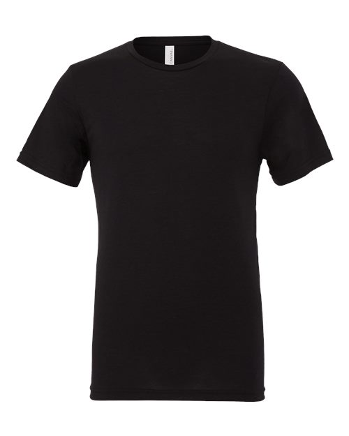 BELLA + CANVAS Triblend Tee - Solid Black Triblend Front