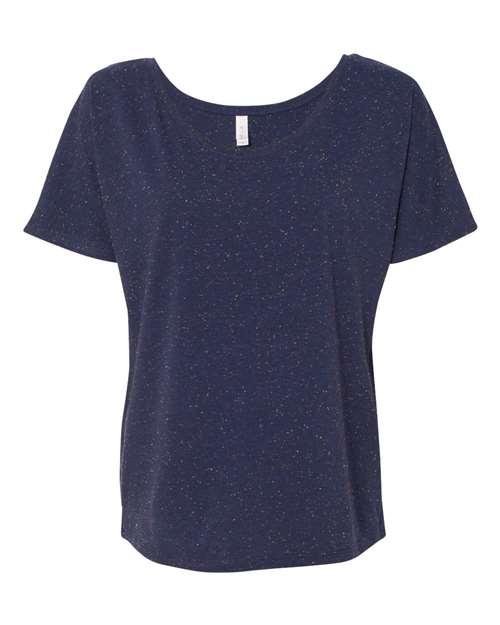 Women’s Slouchy Tee - Navy Speckled Front