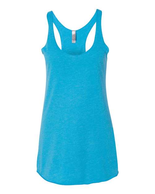 Women’s Triblend Racerback Tank - Vintage Turquoise Front