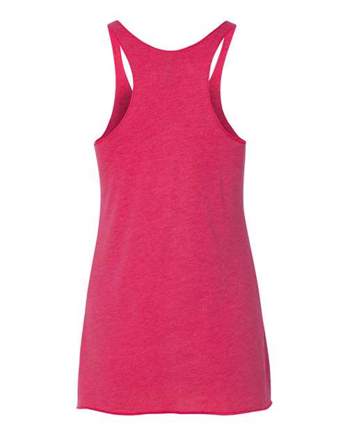 Women’s Triblend Racerback Tank - Vintage Shocking Pink Back