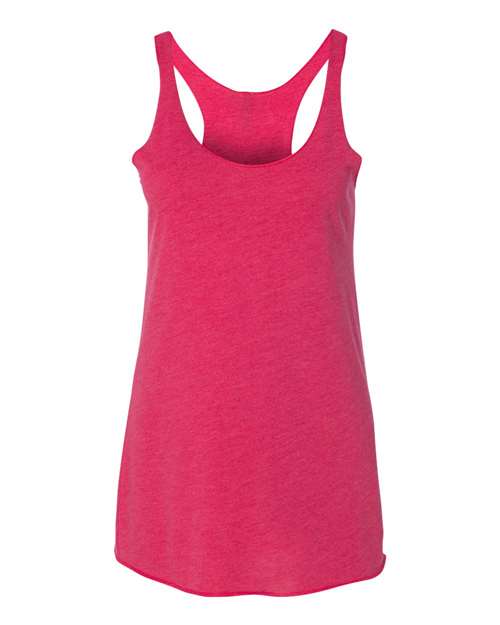 Women’s Triblend Racerback Tank - Vintage Shocking Pink Front