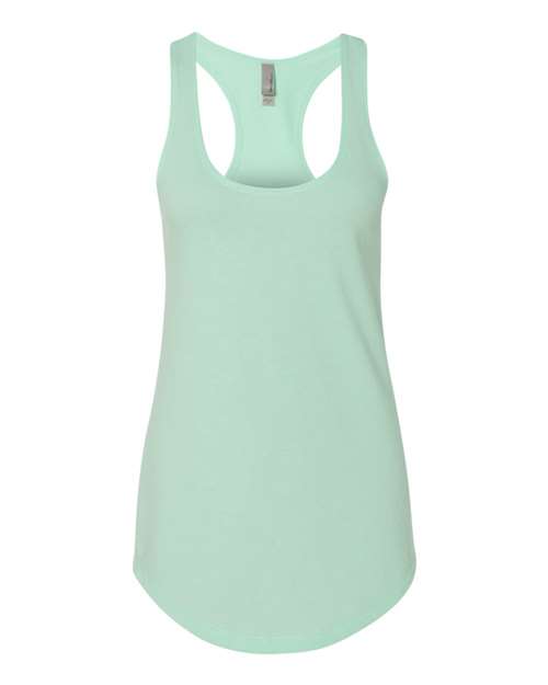 Women’s Lightweight French Terry Racerback Tank - Mint Front